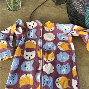 Tea Collection Kids Footie Pajamas - Purple, Yellow, Blue